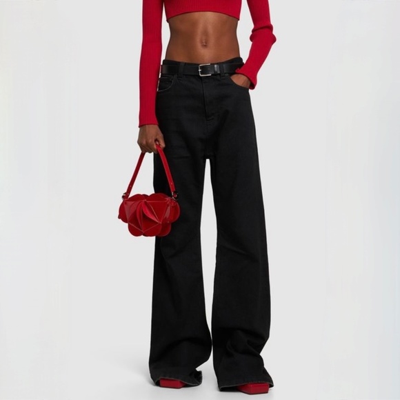 Coperni Red Calf Leather Origami Shoulder / Hand Bag - Picture 9 of 16